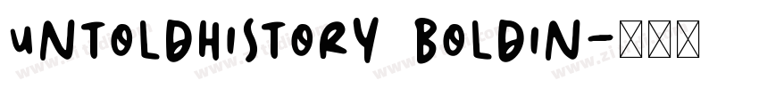 UntoldHistory BoldIn字体转换